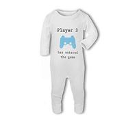 Player 3 has Entered The Game Blue Gamer - Baby Romper Suit, 6-12 Months