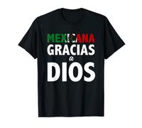 Playeras Mexico Mexicana Gracias a Dios Camisetas Religiosas T-Shirt