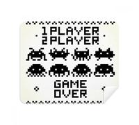 Players Game Over Little Monster Pixel Phone Screen Cleaner Glasses Cleaning Cloth 2pcs Suede Fabric