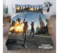 (PlayerUnknown's Battlegrounds 1, 200*200cm three-piece set) PlayerUnknown's Battlegrounds series 3D digital printed bedding three-piece quilt set
