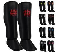 Playerz Adult Element Shin Guards - Premium Leg Protection for MMA, Muay Thai and Kickboxing - Lightweight, High-Impact Shin Pads With a Non-Slip Design for Men and Women