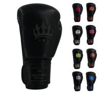 Playerz Element Adult Boxing Gloves - Premium, High-Performance Training Gloves for Boxing, Muay Thai, and Kickboxing - Superior Comfort and Protection for Men and Women (Black/Black, 14oz)
