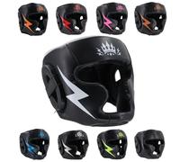 Playerz Element Kids Boxing Headguard, High-Density Martial Arts Head Gear, Triple-Layered Foam, Extensive Coverage for Head, Cheek, Chin, and Ears, Premium Materials and Protection
