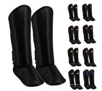 Playerz Element Kids Shin Guards, Premium Shin Pads, Ideal for MMA, Muay Thai and Kickboxing, Full Coverage Design With Adjustable Straps and Breathable Construction