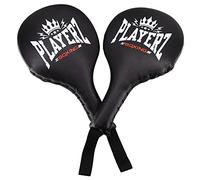 Playerz Punch Paddles - Pair of Boxing Focus Pads with Padded Grips, Wrist Loop, and Durable Design - Ideal for Boxing, Thai Boxing, Kickboxing, Karate, Taekwondo, and MMA Training