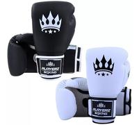 Playerz SparTech Boxing Gloves - Dual-Layered Foam Padding Training Gloves, High-Grade Microfibre Vegan-Friendly Material - Ideal for Sparring, Pad, and Bag Work - Available in 10oz to 16oz
