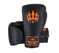 Playerz SparTech Lace Boxing Gloves - Neon Orange | Pro Training, Sparring & Bag Work | High-Density Foam Padding | Durable Microfibre Material | 10oz-16oz