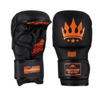 Playerz SparTech MMA Sparring Gloves - Neon Orange | Shock-Absorbing Training Gloves for Striking & Grappling | Durable, Comfortable Fit for Intense Workouts