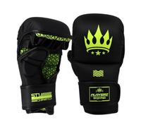 Playerz SparTech MMA Sparring Gloves - Superior Performance and Durability, Vegan-Friendly Microfiber, Anti-Slip Lining, Flexible Wrist Loop - Ideal for MMA Training, Grappling and Sparring