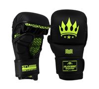 Playerz SparTech MMA Sparring Gloves - Superior Performance and Durability, Vegan-Friendly Microfiber, Anti-Slip Lining, Flexible Wrist Loop - Ideal for MMA Training, Grappling and Sparring