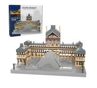 PlayExquizen Architecture Louvre Micro Building Blocks Set, World Famous Architectural Model Bricks Toys, STEM Educational Toy, Holidays, Birthdays Gifts for Teens and Adult, 2500+ PCS