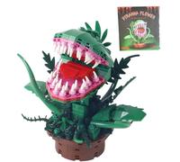 PlayExquizen Carnivorous Plants Flower Building Blocks Set, 303 PCS Monster Piranha Plant Building Kits, Horror Cannibal Botanical Collection Bricks Model Toys, Home Decor, Gifts for Movie Lovers