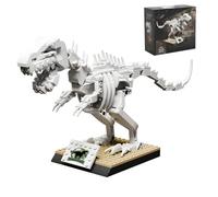 PlayExquizen Dinosaur Animal Fossils Building Blocks Set, Tyrannosaurus Rex Skeleton Building Model Set, DIY Dinosaur Century Bricks Toys, Home Desktop Decoration, Gifts for Kids and Adults, 328 PCS