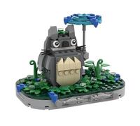 PlayExquizen Dragon Cat Building Block Set, DIY Anime Totore Model Toy, Movie Animal Bricks Kit, Home Office Decor, Collectible Birthday Gift for Adult, Teen(261PCS)