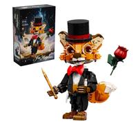 PlayExquizen Fox Magician Building Blocks Set, 1212 PCS Magic Animal Bricks Toy with Roses Bunnies, Collectible Fox Wizard Model Bricks Kit, Fantasy Desk Decor, Birthdays Gifts for Adults Teens