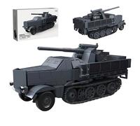 PlayExquizen Half-Track Armored Vehicle Building Blocks Set, 1:35 Heavy Military Car Model Construction Kit, World War II Tank Bricks Educational Toys, Home Decor, for Teens and Hobbyists(725 PCS)