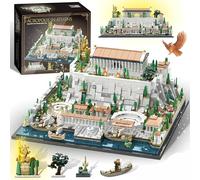 PlayExquizen The Acropolis in Athens Building Blocks Set, Architecture Landmark Collection Model for Adults and Teen, Display Model Kit for Home Décor, Street View, Idea Gift for Man Woman(1988PCS)