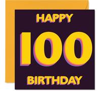 Playful 100th Birthday Card, A Century of Cheers