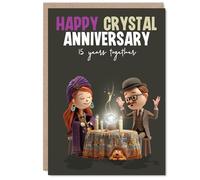 Playful 15th Anniversary Card, Crystal Ball Fun
