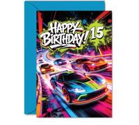 Playful 15th Birthday Card, High-octane Birthday Vibes