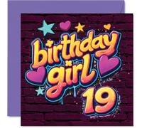 Playful 19th Birthday Card, Vibrant Birthday Vibes
