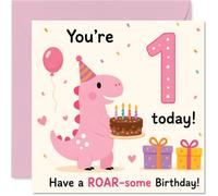 Playful 1st Birthday Card, Roar into Your Big Day