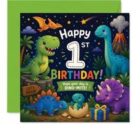 Playful 1st Birthday Card, Roaring Fun for the Big Day