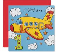 Playful 1st Birthday Card, Up, Up and Hooray
