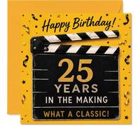 Playful 25th Birthday Card, A Reel Blockbuster