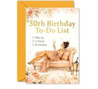 Playful 30th Birthday Card, Fabulous 30th Vibes
