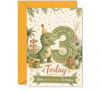 Playful 3rd Birthday Card, Roaring with Birthday Fun