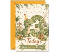Playful 3rd Birthday Card, Roarsome Fun for Turning Three
