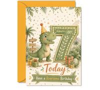 Playful 7th Birthday Card, Have a Roarsome Day
