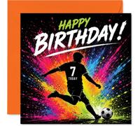 Playful 7th Birthday Card, Kick-start the Birthday Fun