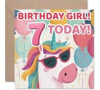 Playful 7th Birthday Card, Let's Celebrate in Style