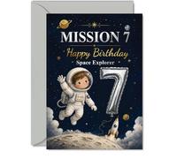 Playful 7th Birthday Card, Shoot for the Stars on Your Big Day