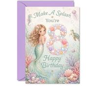Playful 8th Birthday Card, Make a Splash on Your Big Day