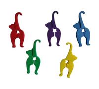 Playful Animal Designs Food Bag Clips Printed Bread Ties for Chip Snacks Leak Proof Sealing Accessory Kitchen Storage Clips for Pet