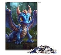 Playful Baby Dragon Puzzles for Piece Impossible Jigsaw Puzzles for Adults Educational Activity for Cognitive Skills Cognitive Skill Improvement 1000 PCS(75x50cm)