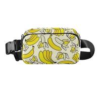Playful Banana Yellow Waterproof Women Fanny Packs Anti Theft Belt Bag Funny Cross Body Waist Purse, Playful Banana Yellow, 8 x 5.3 x 2.3 inch, Funny Cute, Playful Banana Yellow, 8 x 5.3 x 2.3 inch