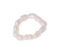 Playful Beaded Pearls Rings with Natural Freshwater Pearls Wedding Hoop Trendy Finger Accessory Perfect for a Trendy Look Fashion Women Hoop