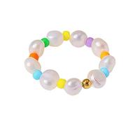 Playful Beaded Pearls Rings with Natural Freshwater Pearls Wedding Hoop Trendy Finger Accessory Perfect for a Trendy Look Stylish Beaded Hoop