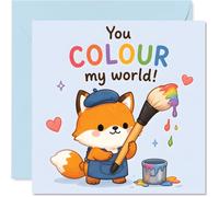 Playful Birthday Card, Brighten Their Day with a Foxy Splash