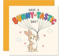 Playful Birthday Card, Bursting with Bunny-tastic Cheer