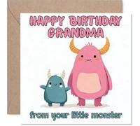 Playful Birthday Card for Grandma, Big Birthday Hugs