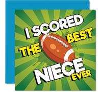Playful Birthday Card for Niece, Scored a Winner with the Best Niece