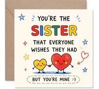 Playful Birthday Card for Sister, Everyone Wishes for a Sister Like You