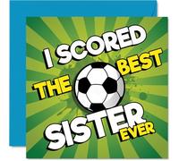 Playful Birthday Card for Sister, Scored the Best Sister Ever