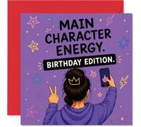 Playful Birthday Card, Own the Spotlight