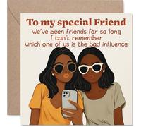 Playful Birthday Card, Who's the Bad Influence